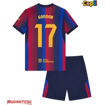Barcelona Anthony Gordon #17 Echipament de Fotbal Replică 2026-27 Copii Acasa (+ Șorturi)
